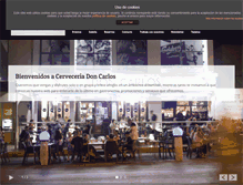 Tablet Screenshot of cerveceriadoncarlos.com